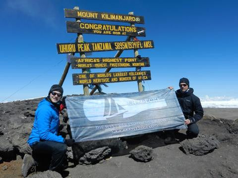 Chaivallier auf dem Kilimanjaro