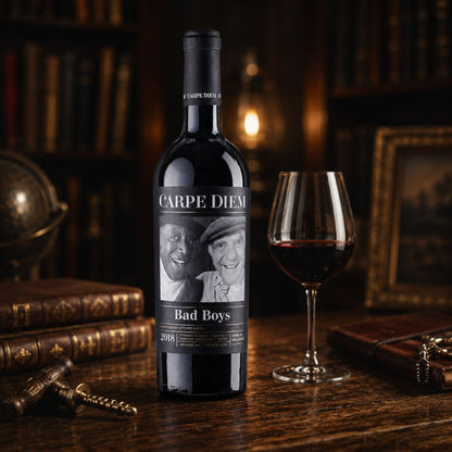 Moldawischer Rotwein Carpe Diem Bad Boys von Ion Luca in Arbeitszimmer