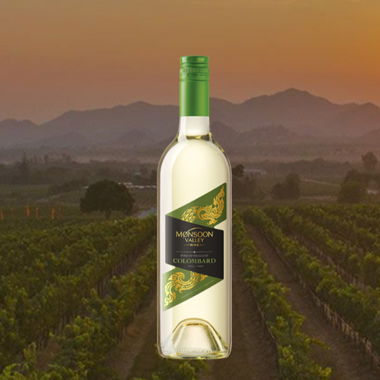 Thailändischer Weißwein Colombard vor Monsoon Valley Vineyard
